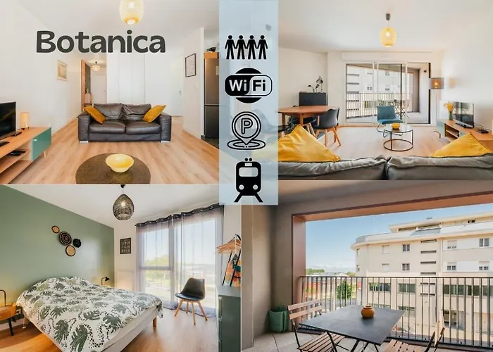 Le Botanica - 2 Chambres - Proche Gare -Parking - Wi-Fi